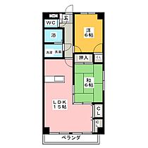 ルピナス清水  ｜ 愛知県名古屋市中川区供米田１丁目（賃貸マンション2LDK・3階・55.00㎡） その2