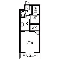 名古屋臨海高速あおなみ線 南荒子駅 徒歩2分の賃貸アパート 2階1Kの間取り