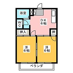 間取図画像 2DK