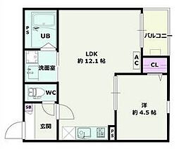 Jack aichiI 3階1LDKの間取り