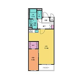 ＳＫ　Ｒｅｓｉｄｅｎｃｅ　Ｎａｇｏｙａ 1階1LDKの間取り