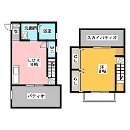 Untrefle 1LDKの間取図画像