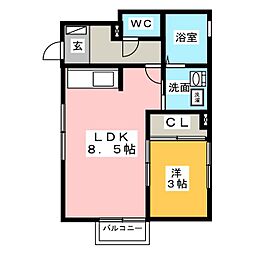 間取図画像 1LDK