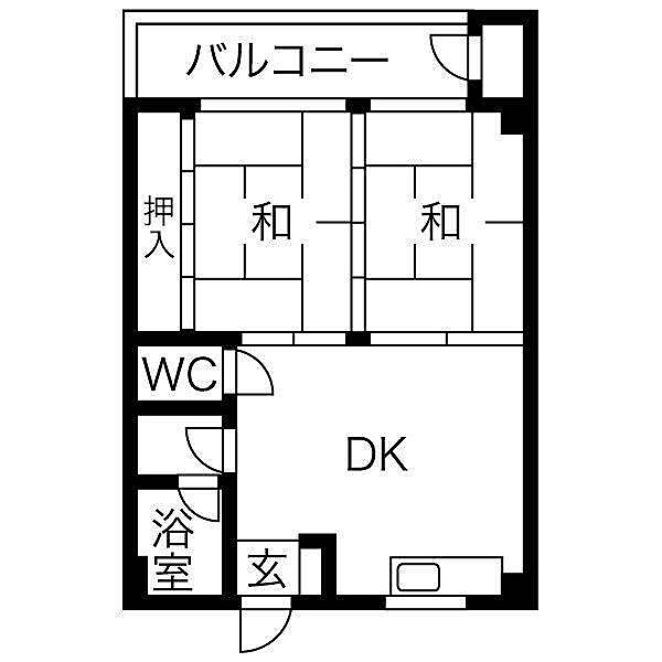 ミヅホビル ｜愛知県名古屋市瑞穂区下坂町１丁目(賃貸マンション2DK・3階・35.00㎡)の写真 その2