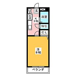 間取図画像 1K