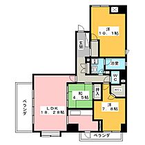 サンクタス八事  ｜ 愛知県名古屋市天白区表山１丁目（賃貸マンション3LDK・2階・95.67㎡） その2