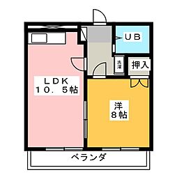 CASA NOAH八事 4階1LDKの間取り