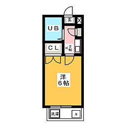 東和マンションプリンセス八事 1Kの間取図画像