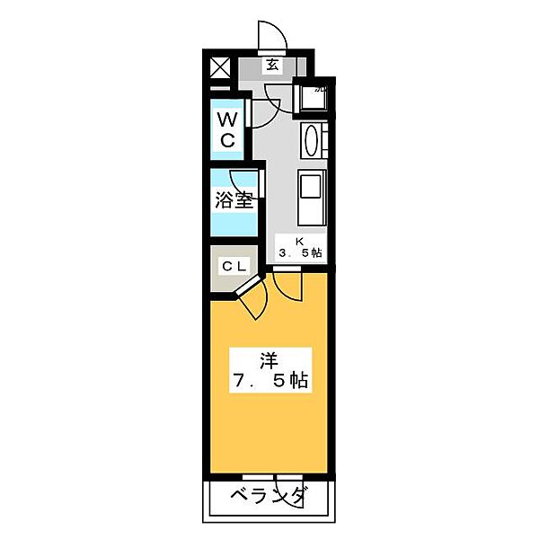 ベルファース川原通 ｜愛知県名古屋市昭和区川原通５丁目(賃貸マンション1K・7階・23.95㎡)の写真 その2