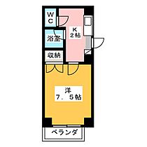 カワナセーワ  ｜ 愛知県名古屋市昭和区長戸町６丁目（賃貸マンション1K・1階・21.53㎡） その2