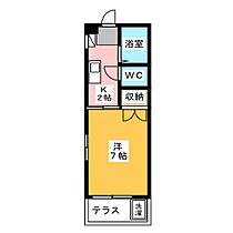 ホワイトセブン　東棟  ｜ 愛知県名古屋市昭和区山花町（賃貸アパート1K・1階・23.55㎡） その2