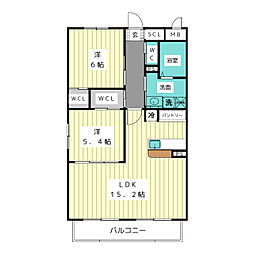 （仮称）プリミエール隼人 2階2LDKの間取り