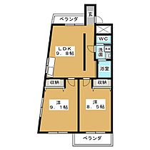 サンライズ白鳥  ｜ 愛知県名古屋市熱田区白鳥３丁目（賃貸マンション2LDK・2階・62.41㎡） その2