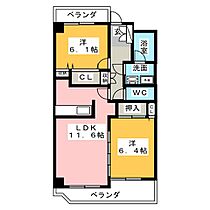 第6田中ビル  ｜ 愛知県名古屋市南区芝町（賃貸マンション2LDK・2階・57.66㎡） その2