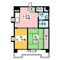 レスカール一番町  ｜ 愛知県名古屋市熱田区一番３丁目（賃貸マンション2LDK・4階・46.06㎡） その2