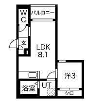 RS道徳 201 ｜ 愛知県名古屋市南区明治２丁目801（賃貸アパート1LDK・2階・28.02㎡） その2