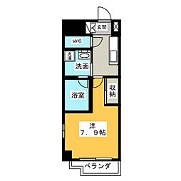 S-FORT熱田六番 8階1Kの間取り