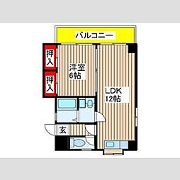 間取図画像 1LDK