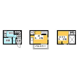 ワンラブ大同町 1Kの間取図画像