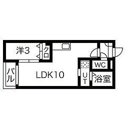 Warrenshibata1 1LDKの間取図画像