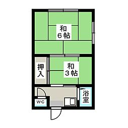 マルコ荘 2Kの間取図画像