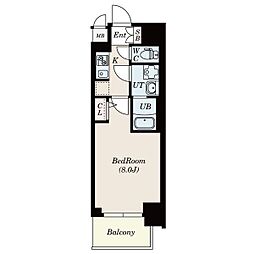 S-RESIDENCE堀田駅前 1Kの間取図画像
