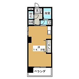 KDXレジデンス神宮前 ワンルームの間取図画像