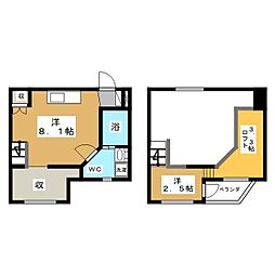 iMezoN 1LDKの間取図画像