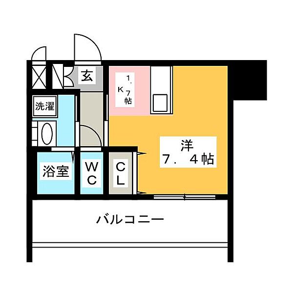 プレサンス鶴舞駅前ブリリアント ｜愛知県名古屋市中区千代田５丁目(賃貸マンション1R・4階・24.13㎡)の写真 その2