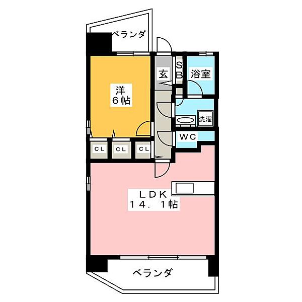 上前津ライズ ｜愛知県名古屋市中区千代田４丁目(賃貸マンション1LDK・8階・46.00㎡)の写真 その2