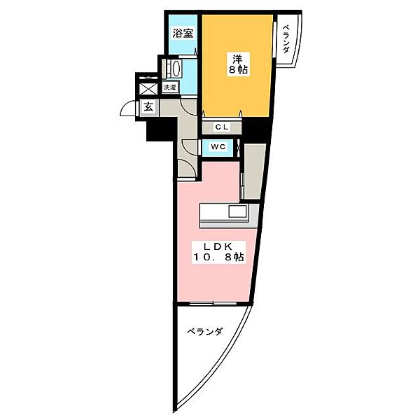 さくらＨｉｌｌｓ富士見 ｜愛知県名古屋市中区富士見町(賃貸マンション1LDK・9階・47.34㎡)の写真 その2