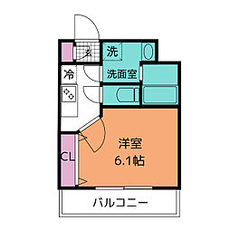 グランフェリオ吹上(Gran Ferio吹上） 1階1Kの間取り