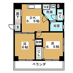 間取図画像 2DK