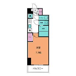 エスリード上前津セレーノ 8階1Kの間取り