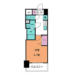 プレサンス上前津エレスタ 15階1Kの間取り