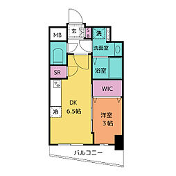 エステムコート名古屋上前津 1DKの間取図画像