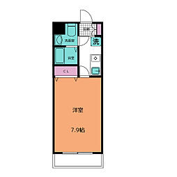 Mステージ栄 1Kの間取図画像