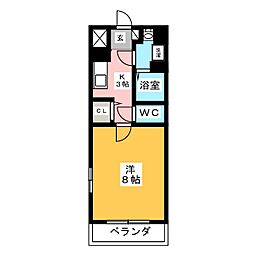 間取図画像 1K