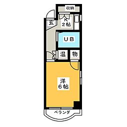 アーバンライフ新栄 1Kの間取図画像