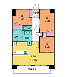 ラフィシア上前津 3LDKの間取図画像
