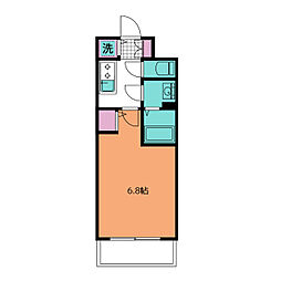 エスリード上前津リビア 1Kの間取図画像