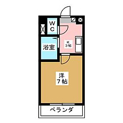 メゾン・ド・セティエーヌ 1Kの間取図画像