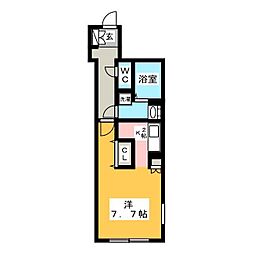ルミナスパレス千代田 1Kの間取図画像