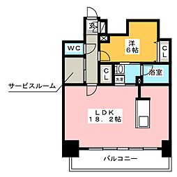 ポルタニグラ大須 1SLDKの間取図画像