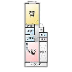 アーバンハウスないとう 1LDKの間取図画像