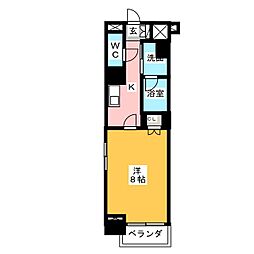 グラン・アベニュー鶴舞公園 1Kの間取図画像