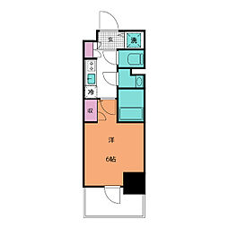 エスリード栄エステージ 1Kの間取図画像