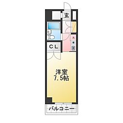 リアライズ金山 1Kの間取図画像