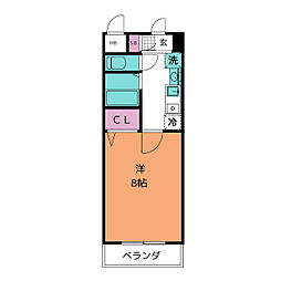 ドゥアージュふきあげ 1Kの間取図画像