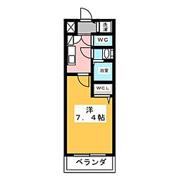エスリード上前津エアスタ 1Kの間取図画像